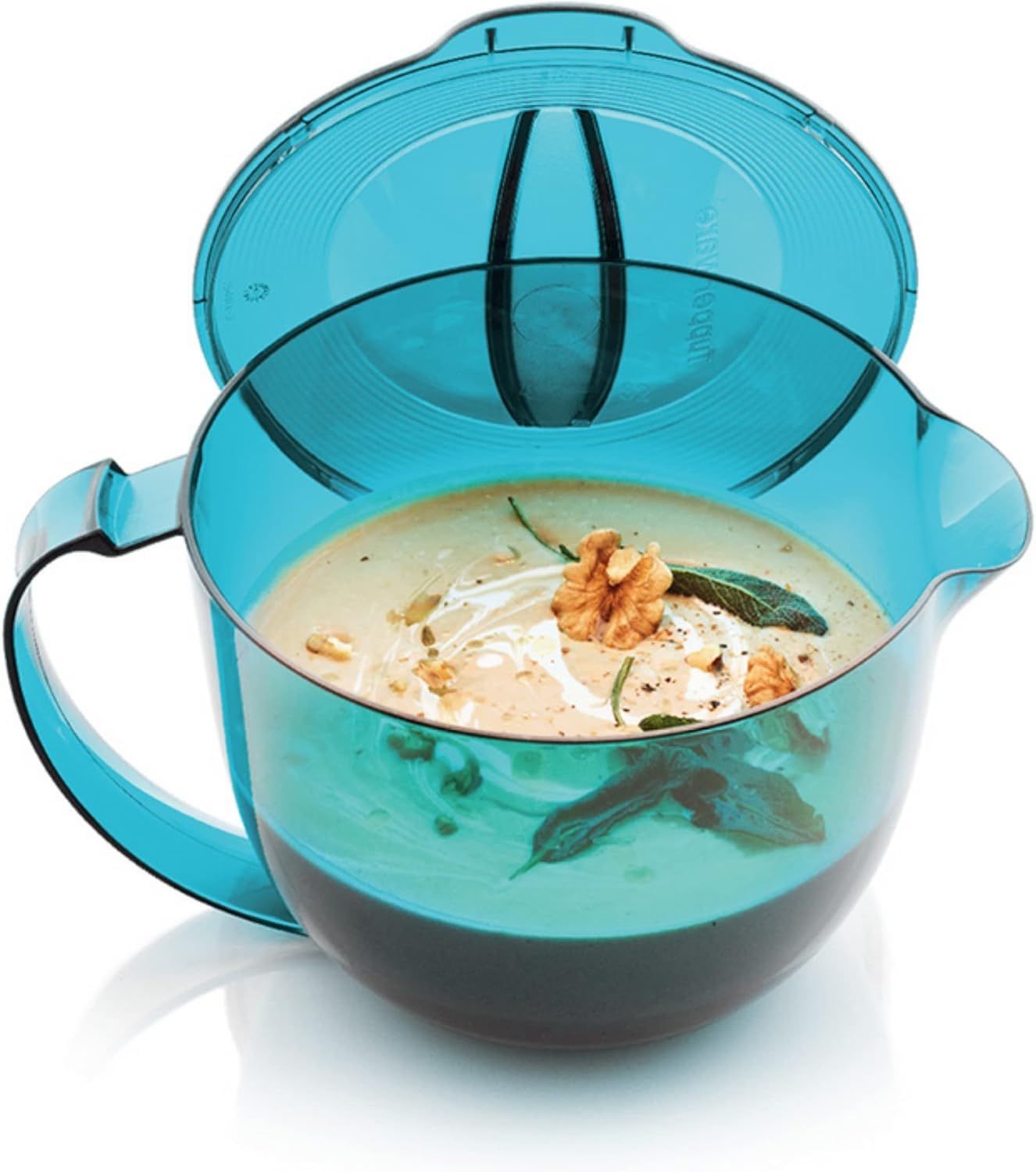 Tupperware Mikrowelle Microplus 1,0 L türkis Kanne I30