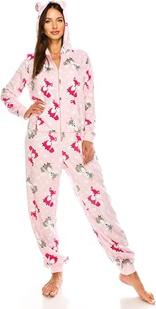 Cuddlz Fleece Waddle Adult Baby Romper With Skirt Zip Micro Fleece