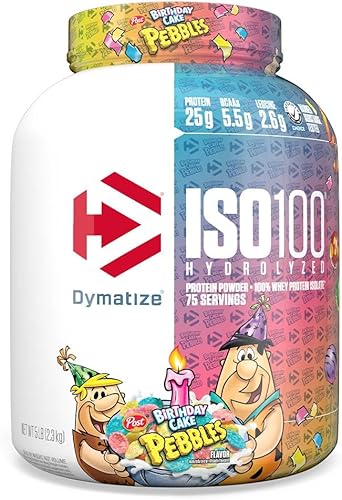 Miniatura 2 de Dymatize ISO100 Proteína hidrolizada en polvo 100 proteína aislada de suero 088onzas  25 g de proteína 019onzas  55 g de BCAA sin gluten rápida