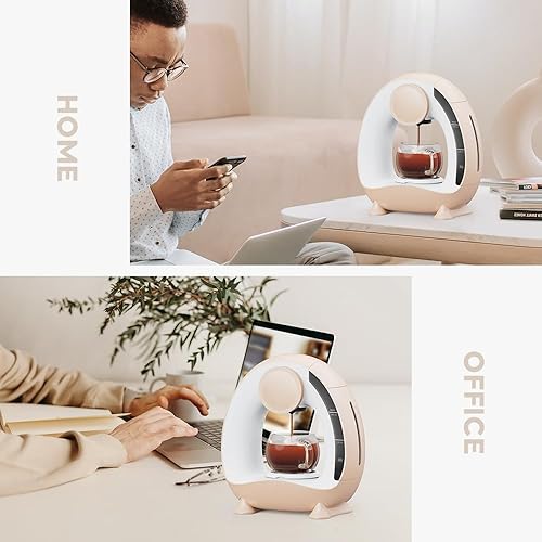 Miniatura 10 de BENFUCHEN Cafetera de una sola porción para KCupcafé molido, MINI Q Americano 2 en 1, mini cafetera de una tazacafetera con filtro de caféadaptador