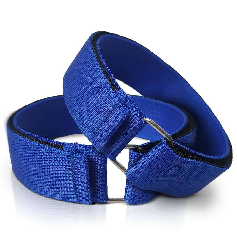 OTICA Quick Release Hook And Loop Fastener Tourniquet Band With Welcro And 20 Inch Size (Blue) (Standard Ancient)(Pack Of 2)