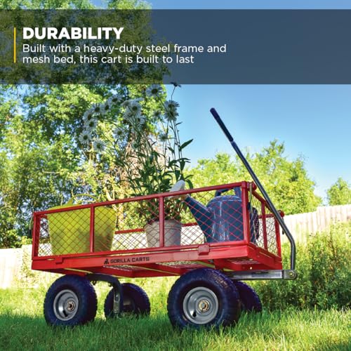Steel Garden Cart with Removable Sides