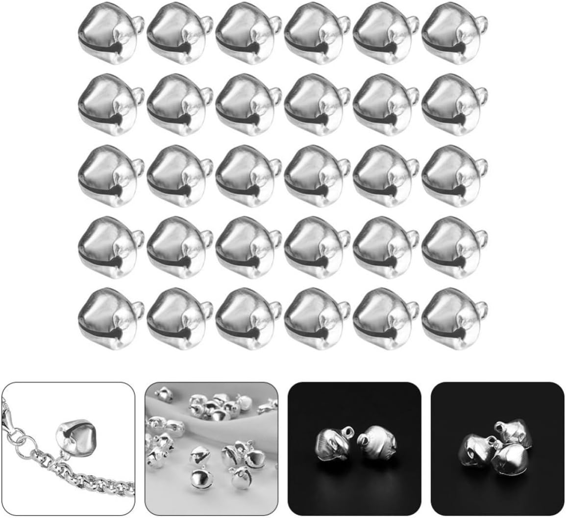 200pcs Small Iron Bell Accessories for Party and Christmas Tree Decor