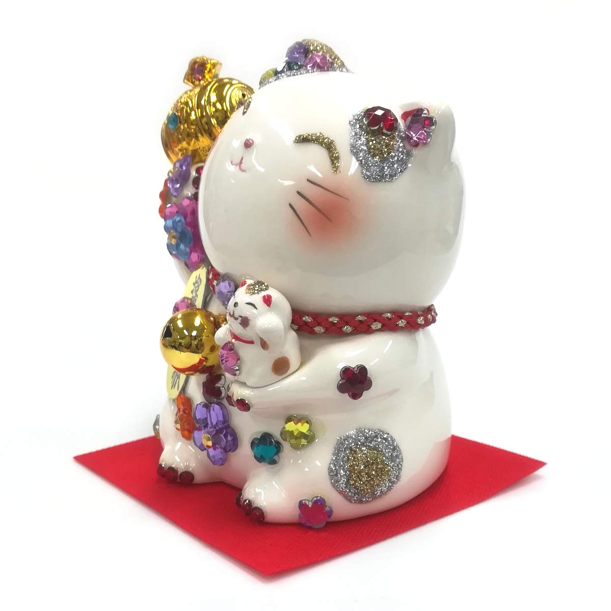 Amazon.co.jp: 【DecoBaboo招き猫】金小槌猫貯金箱 W-C-432 3号