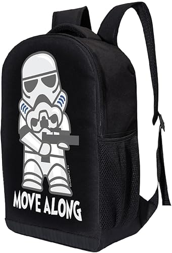 Miniatura 10 de STAR WARS Mochila con licencia oficial para niños, funda de poliéster duradera para laptop, correas ajustables de 17 pulgadas de alto x 12 pulgadas