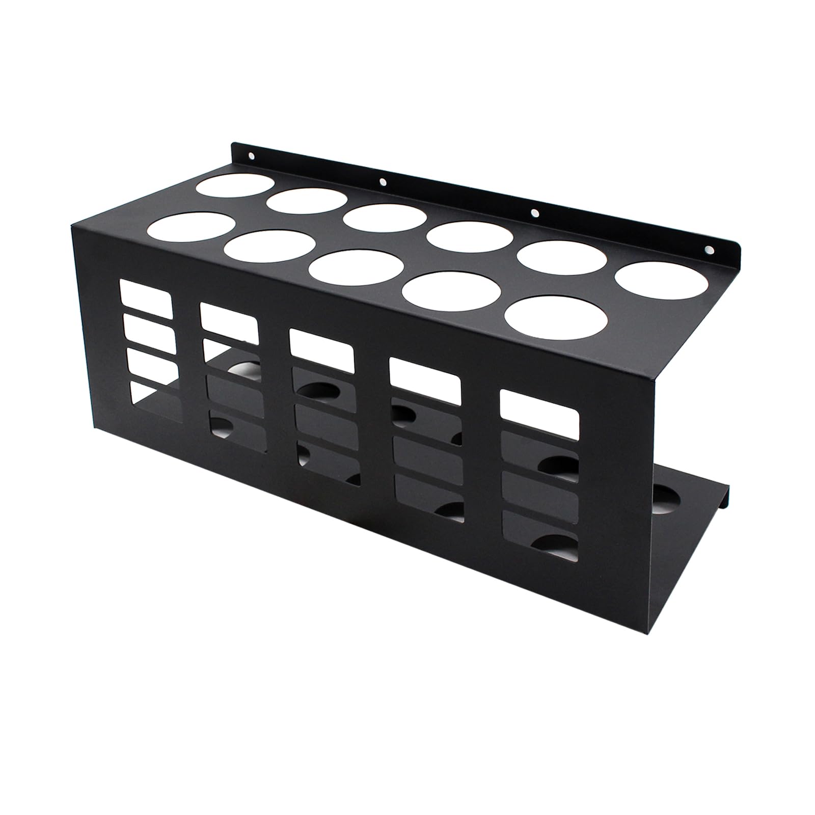 Support Cartouche Silicone, Support De Tube De Calfeutrage Mural, Support De Tube À Essai En Métal Durable, Support Mural pour Tubes pour Espace de Travail, Contenir 11 Tubes De Calfeutrage