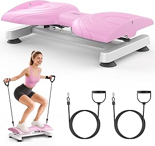 Waist Twister Machine Exercise, Ab Twister Board with 350 lbs Capacity, Core Abs Workout Equipment for Belly Fat and Slim Waist, Noiseless Anti-Slip Home Gym Exercise Equipment for Women Men