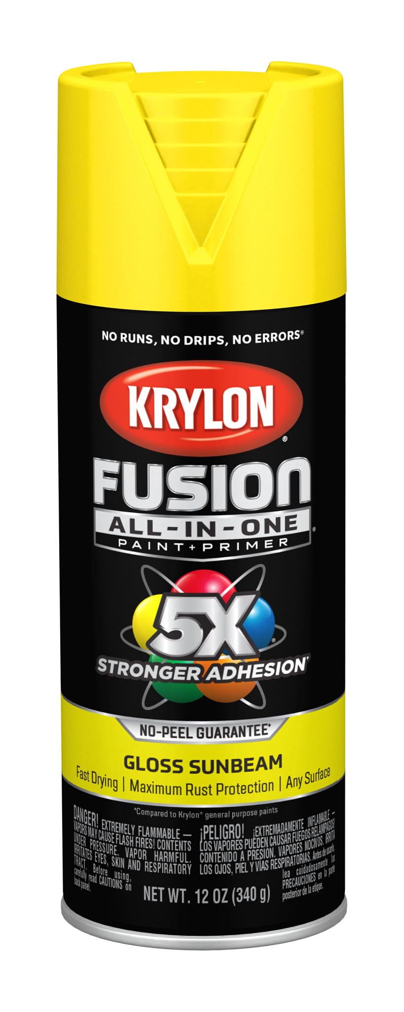 Krylon Fusion All-In-One Gloss Spray Paint &amp; Primer, Sunbeam - 1 Each