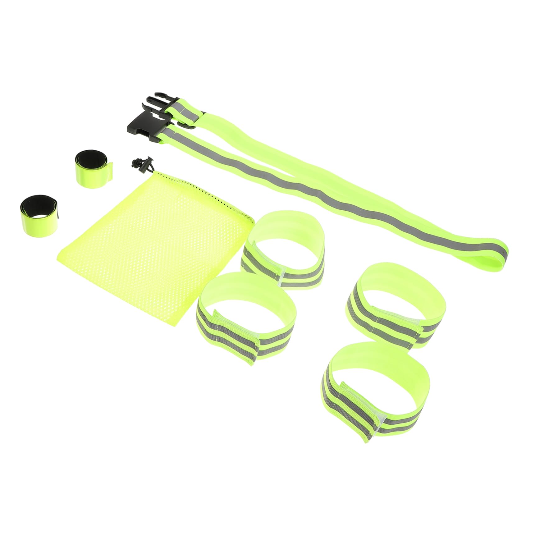 HANABASS Fasce Riflettenti per Corsa Notturna Cintura Bracciali Sicurezza per Jogging e Materiale e visibilità