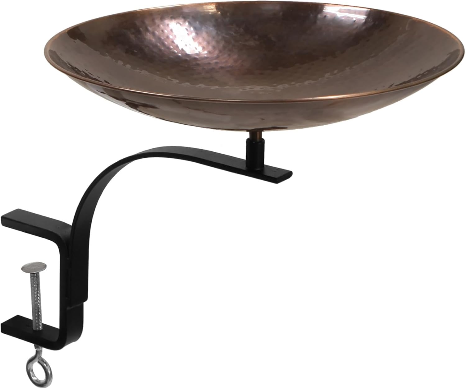 Burnt Copper Birdbath- Rail Mount Bracket
