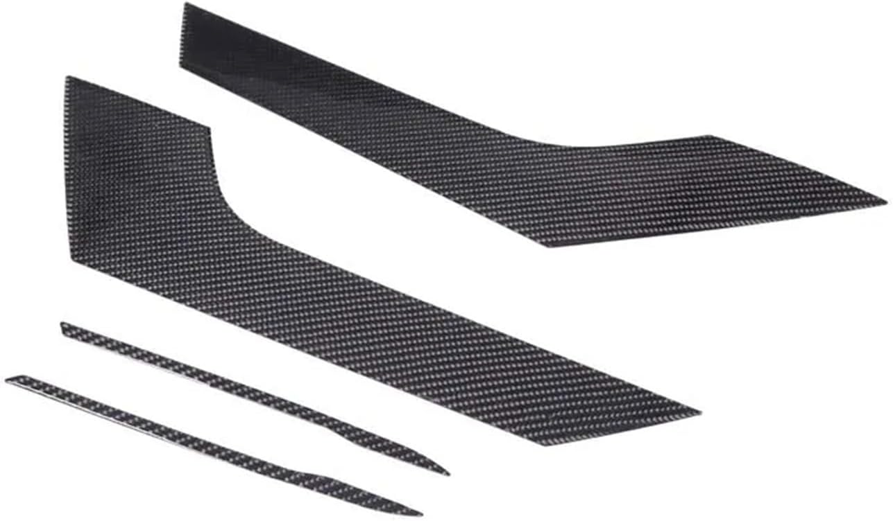 Compatible With Jaguar F-type F Type 2013-22 Soft Carbon Fiber Car Door Kick Panel Cover Trim Sticker Car Accessories Interior(Black)