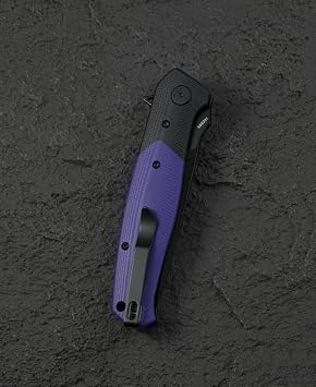 Bestech Knives BTKG62C: Swordfish Button Lock Purple