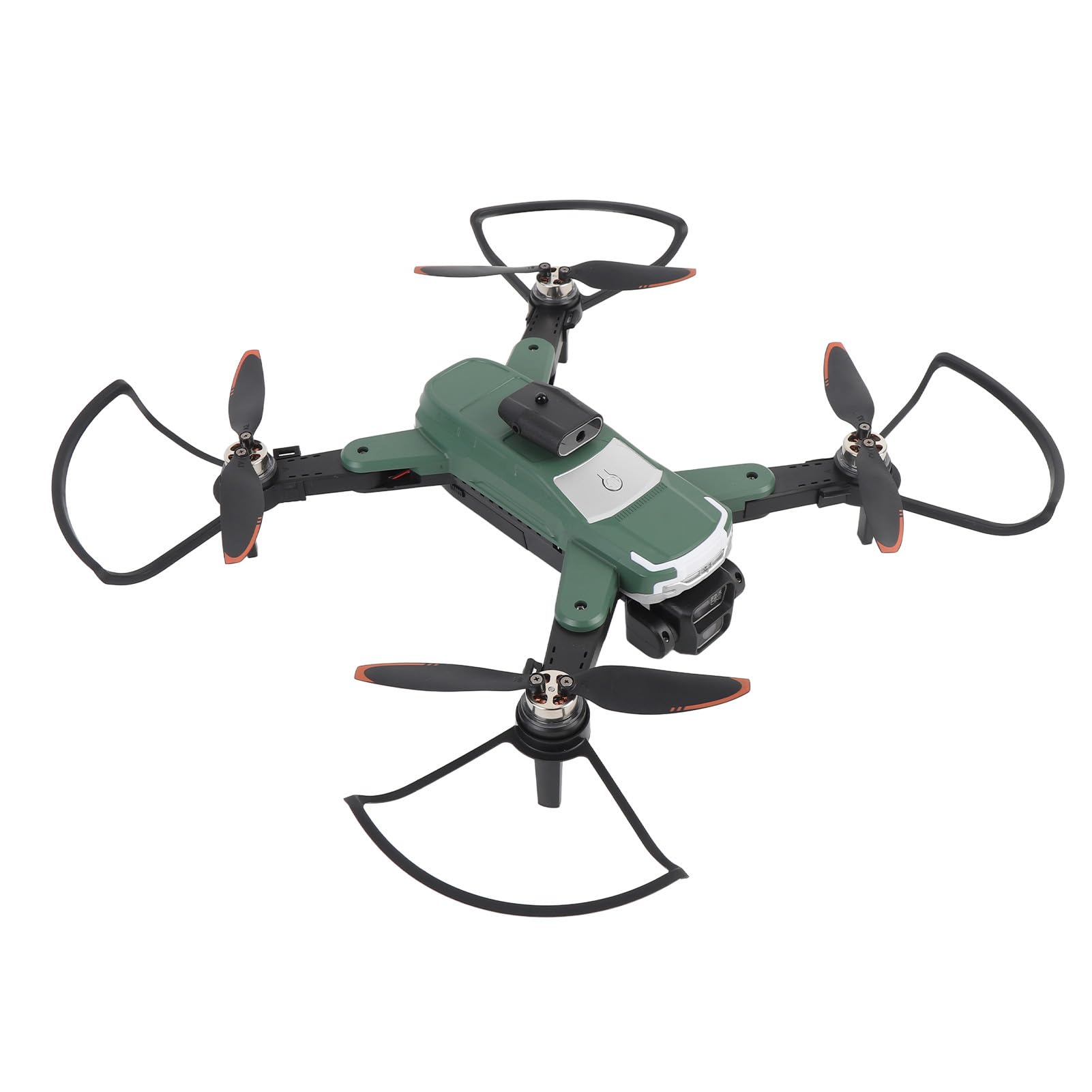 RC-Drohne mit Bürstenlosem Motor, HD-Doppelkamera-Quadrocopter Zur Hindernisvermeidung, ESC-Anti-Shake-Funktion, GPS-Rückführung, Optische Hover-LCD-Fernbedienung (3 Batterien)
