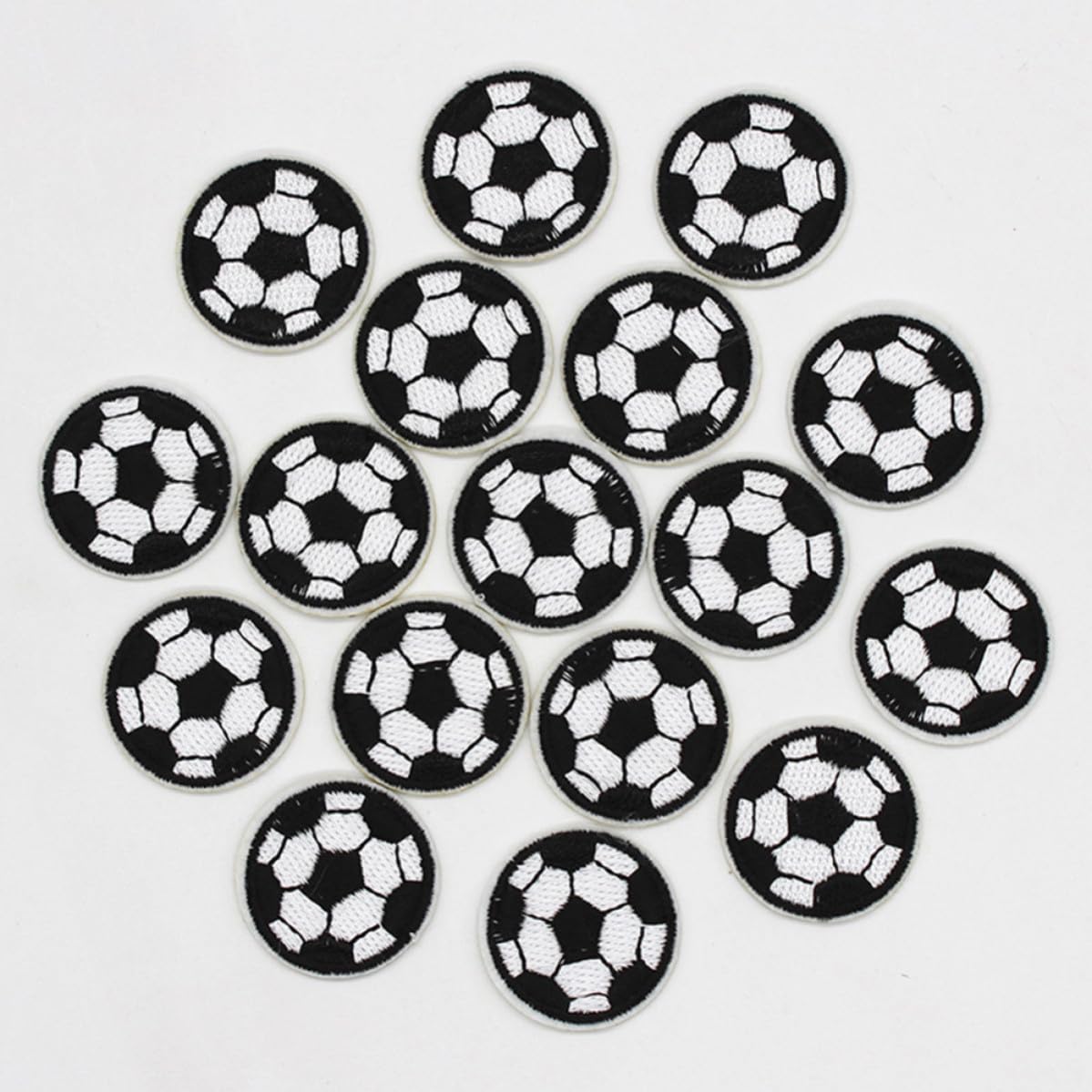SECFOU 10 Parches de Fútbol Bordados para Coser en Chaquetas y Jeans, Tejido Resistente, Ideales para Proyectos de Manualidades y Decoración de Ropa