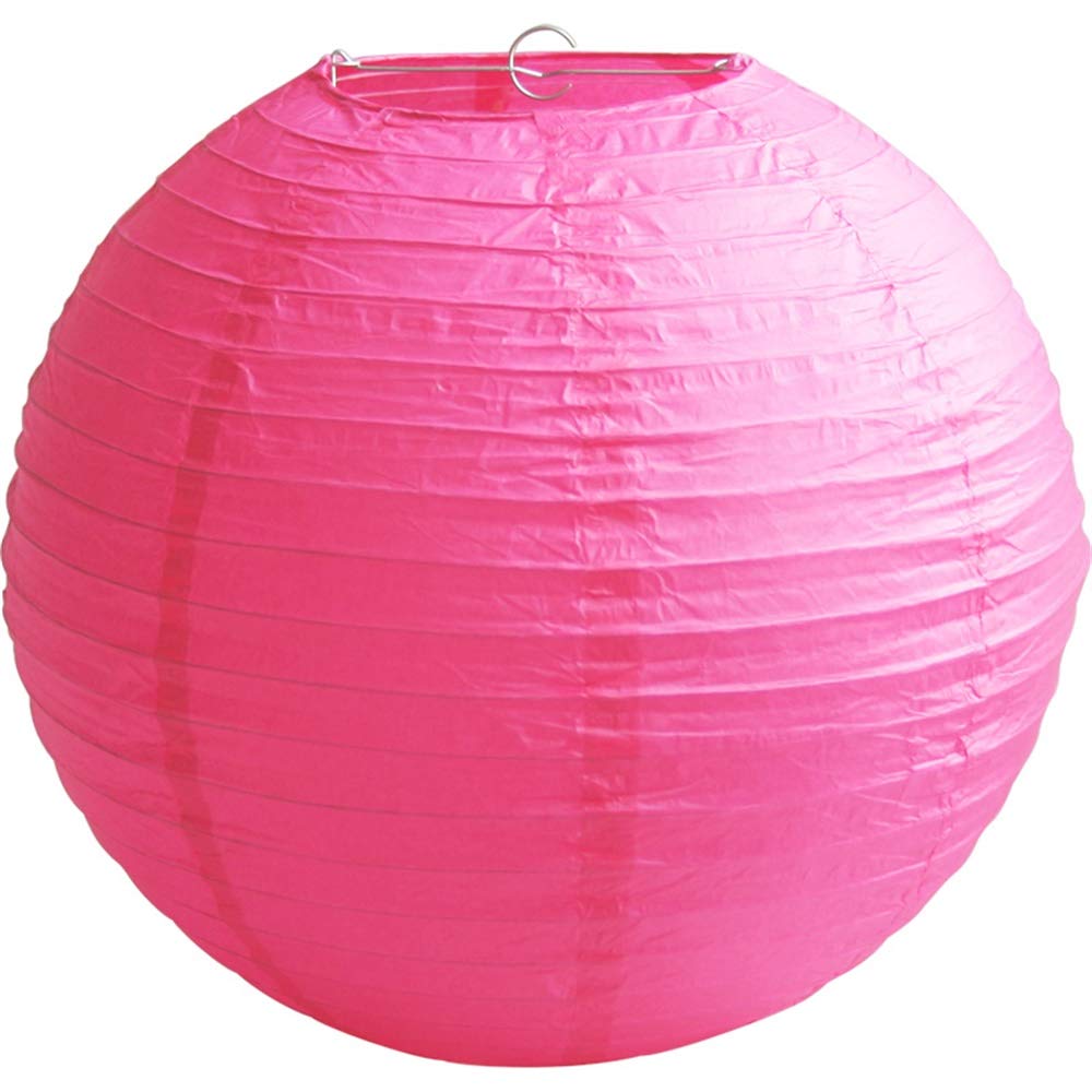 Time to Sparkle Tissue Paper Round Lanterns LampShade Lamp Shade Wedding Birthday Party Decoration | Light Pink, 8"(20cm) | — view 16