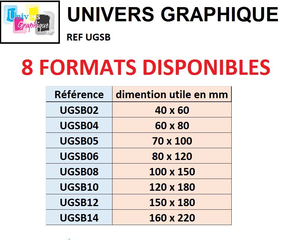 Lot de 1000 Sachets Zip 80 x 120 mm avec Zone d'Écriture - 3 Bandes Blanches - UNIVERS GRAPHIQUE