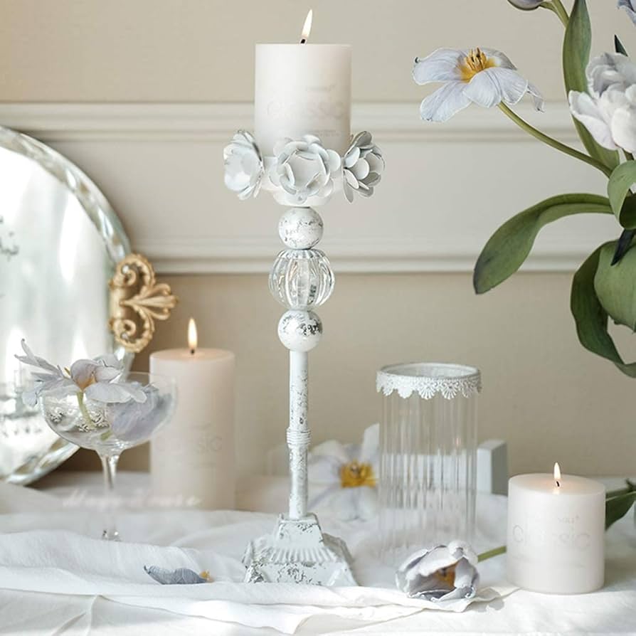  Vintage Crystal キャンドルホルダー 1日(月)販売。クリスタルガラス キャンドルホルダー。 上品な