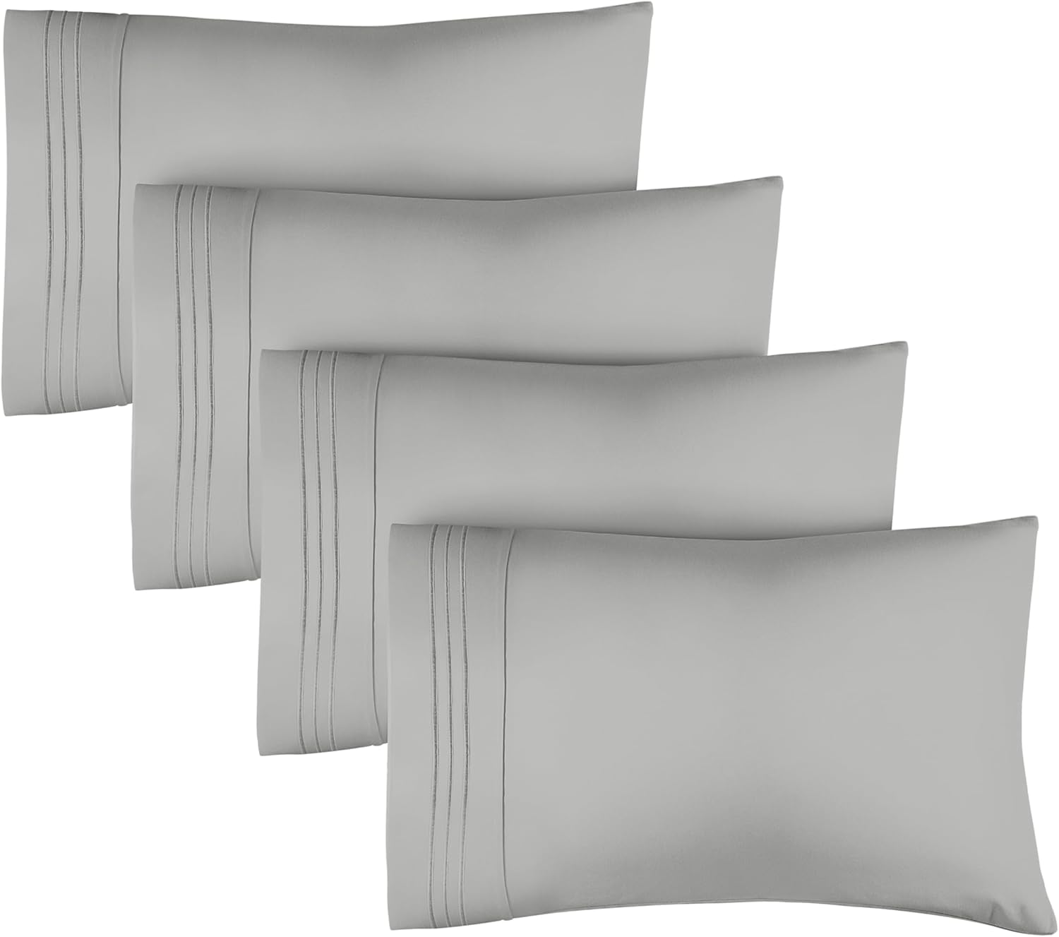 Queen Size Pillow Cases Set of 4 Extra Soft Pack of 4