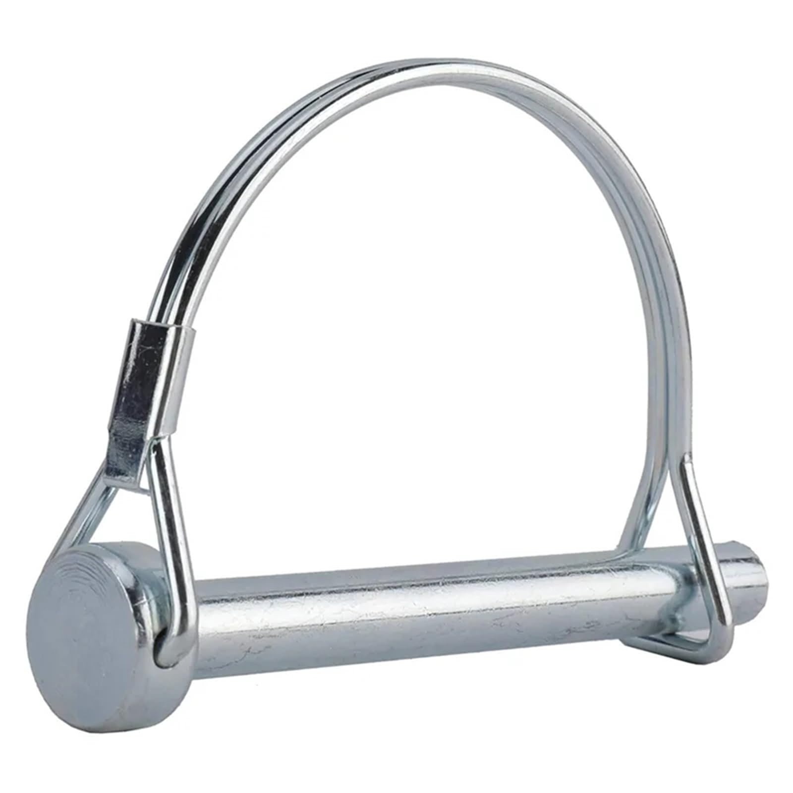 Perno di accoppiamento for rimorchio, perno bloccaggio dell'albero 70x8mm Argento Confezione da 10 perni del filo attacco con fermo for ad arco tondo