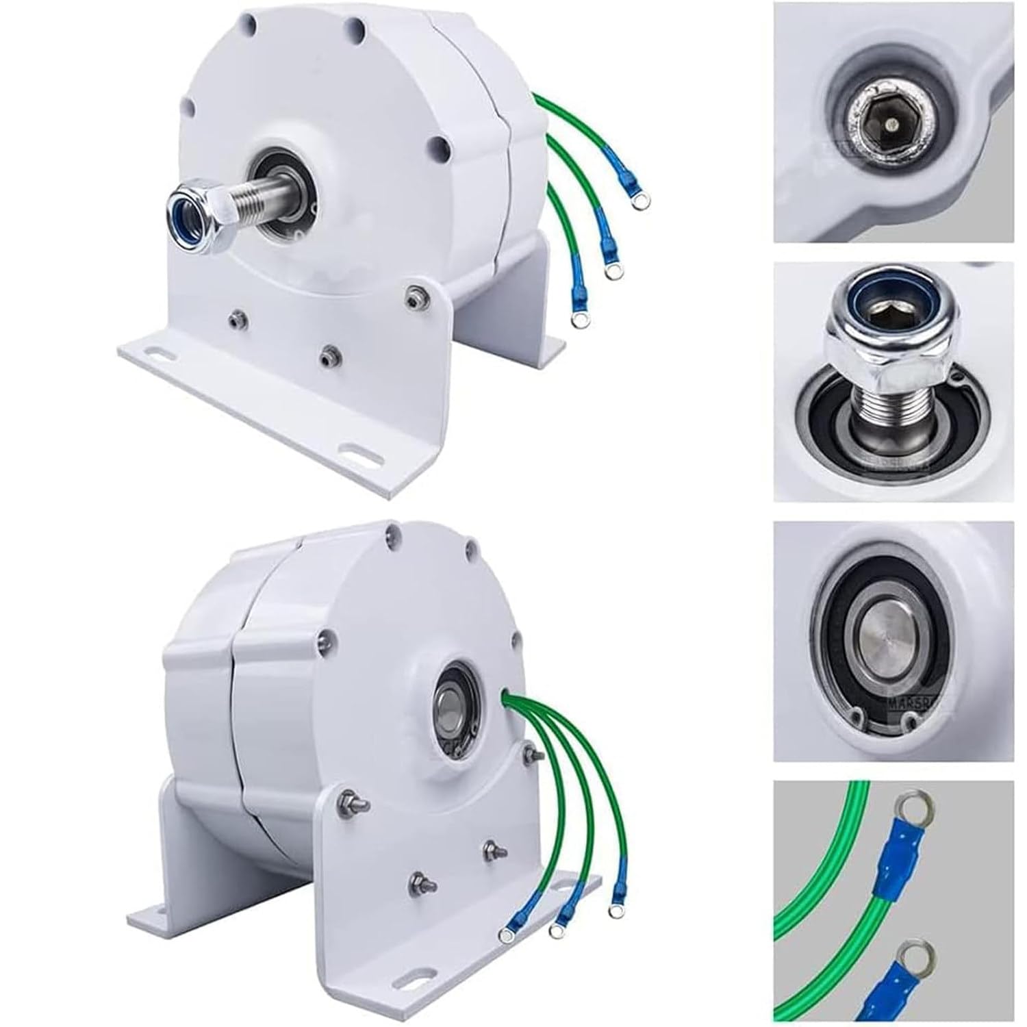 Generador De Imán Permanente De 1000 W, Generador De Rueda De Agua, 12 V, 24 V, 48 V, 600 R/Min, Carcasa De Aluminio, Adecuado para Turbinas Eólicas Y Turbinas Hidroeléctricas, Etc.,48V