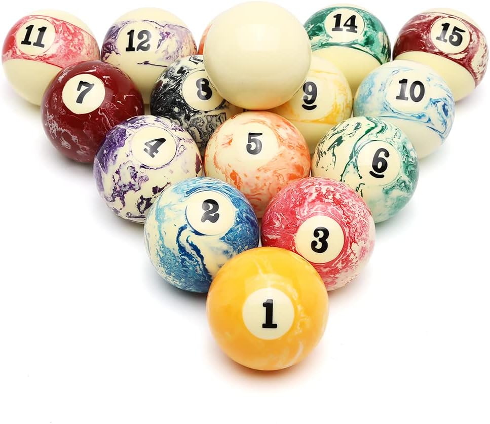 CUPPA Professional Pool Balls/Billiard Balls Set, Complete 16 Balls for