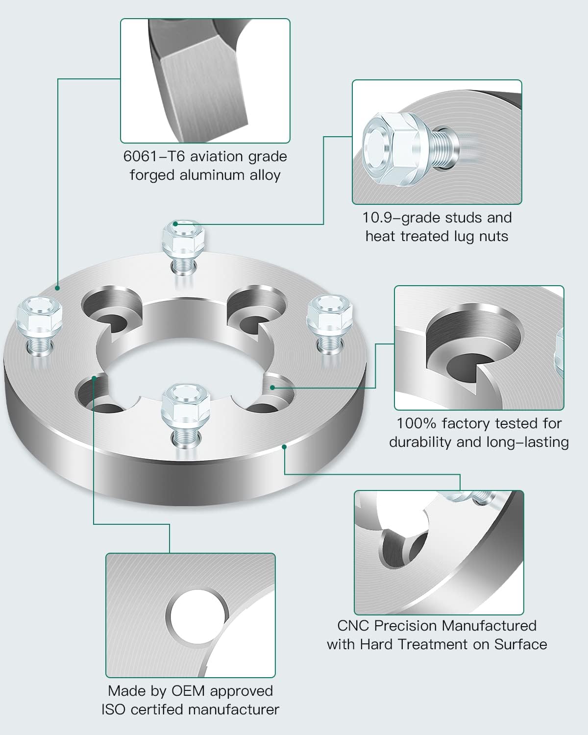 AINTIER 2PCS 1" 4 Lug Wheel Adapters 4x100 to 4x137 3/8" 74mm Compatible with for 1981-1986 for ATC250R Wheel adapters 1997-2004 for Foreman 400 Wheel adapters