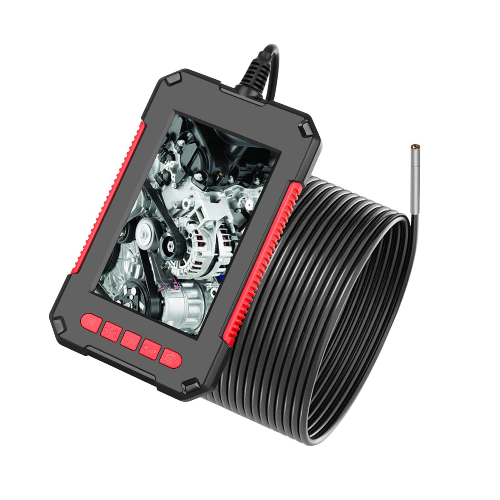 Generic Telecamera endoscopica industriale premium da 3,9 mm per ispezione fognaria Multiuso IP67 Telecamera impermeabile per Boroscopi 1280x720P, Cavo rigido da 3.9 mm 2 m