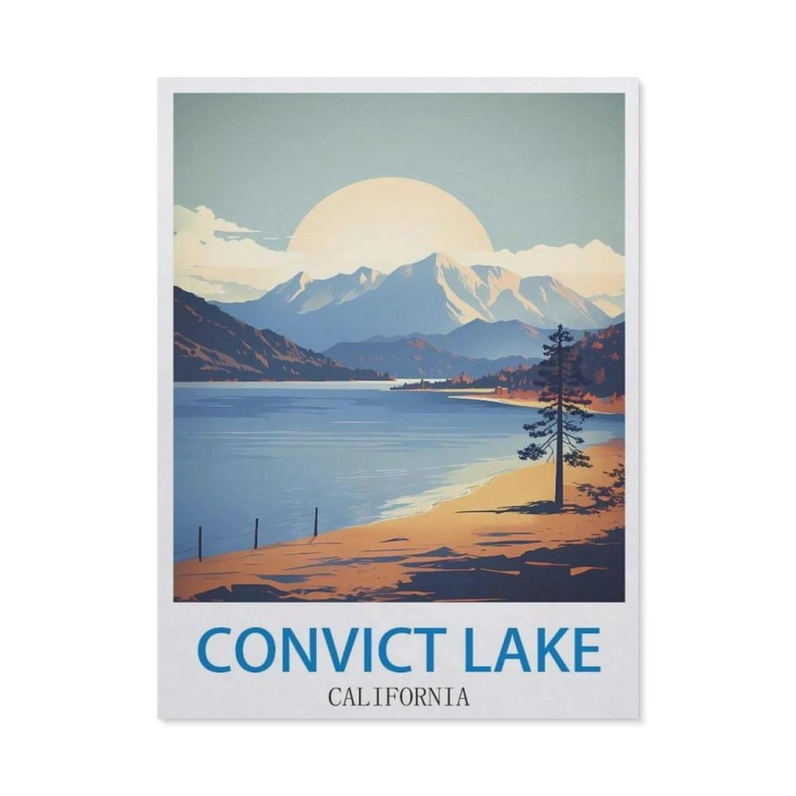 Metal Sign，Convict Lake California，Tin Signs New Year Easter Wall Decoration Bar Pub Family Cafe Signs Men Cave Gifts for Friends Family Fun Signs Nice Sign(15x30cm）6x12 inch-EE12