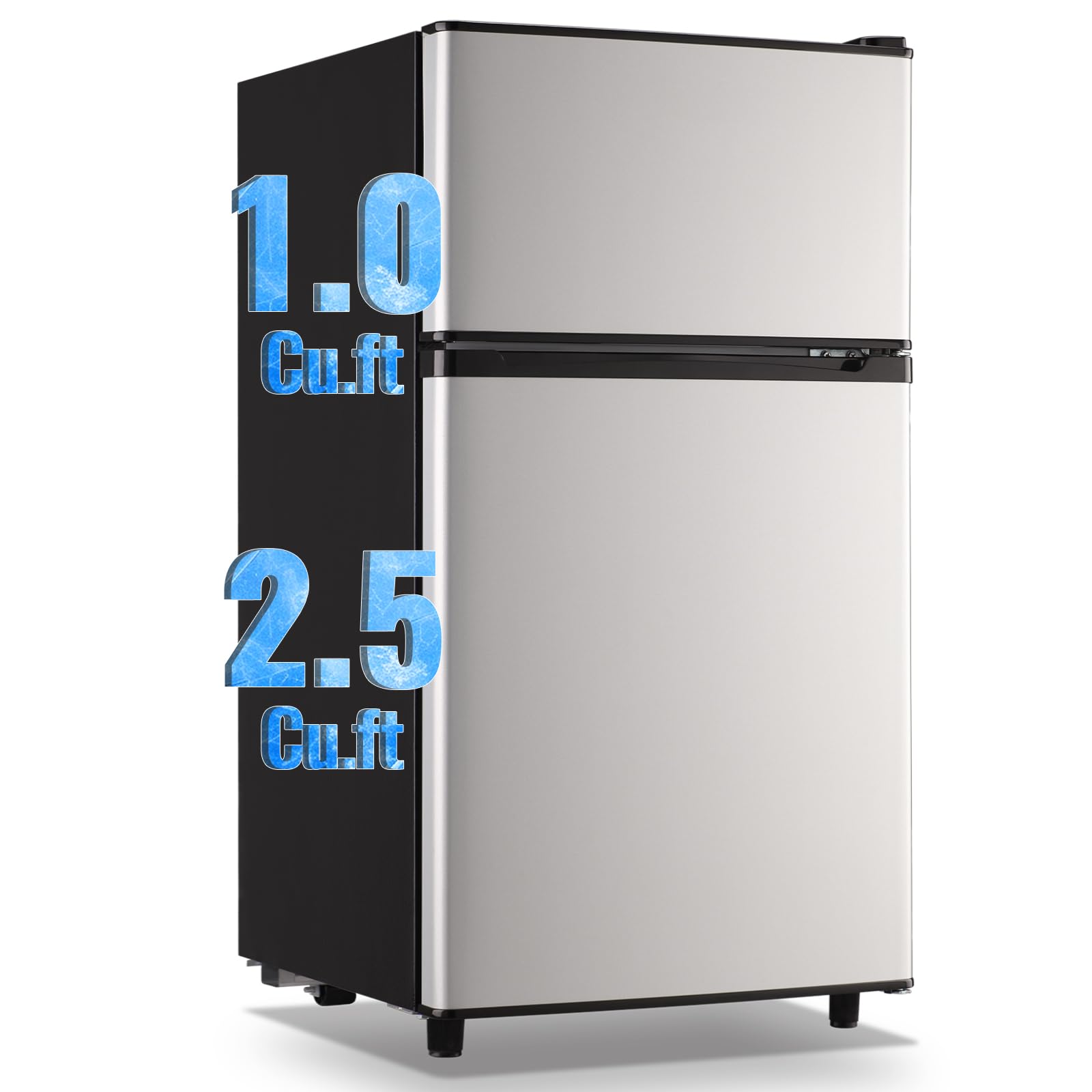 WANAI WA-100A-yin-318 3.5 cu ft Compact Freezer Silver
