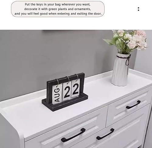 Miniatura 2 de Armario de zapatos oculto para entrada, pequeño armario estrecho para zapatos, armario con 2 cajones, armario de almacenamiento delgado, armario de