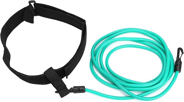Swimming Training Belt, Aquatic Belt Pool Swim Training Leash Swim Training Belt Swim Tether, Swim Tether Stationary Swimming, for Swim Training & Exercise