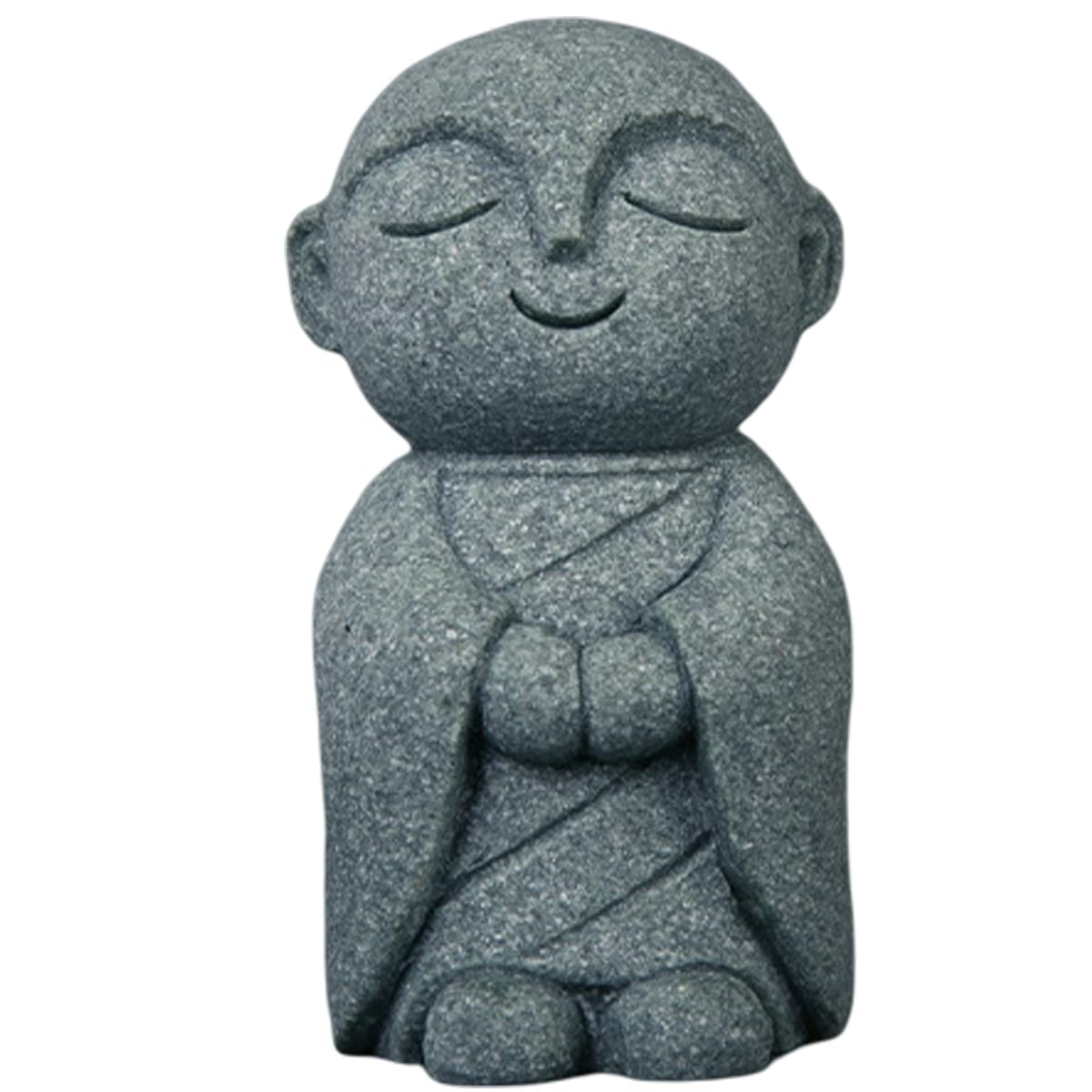 Livelyfish Sandstone Mini Monk Statue Japanese Buddha Figurine Feng Shui Praying Monk Statues Sculptures For Fish Tank Aquarium Home Decoration, 7