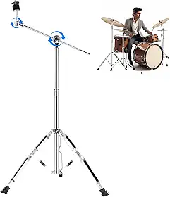 Estante para Bateria, Suporte Pratos de Bateria, Suportes de Braco de Prato, Inclinador de Prato, Estante Bateria Com Tripé Ajustável