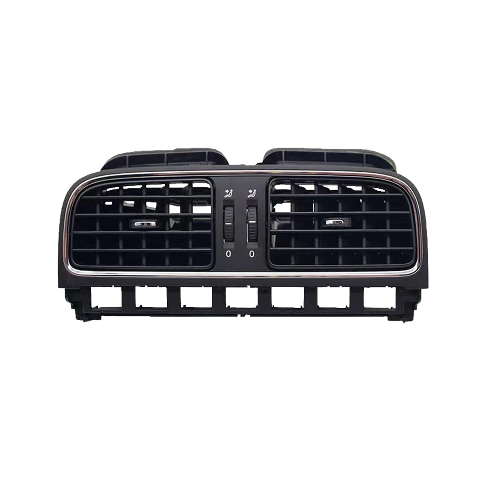 Black Matte Central Dashboard Air Outlet Vent/Fit for Polo 2011 2012 2013 6RD819728 6RD 819 728(Central)
