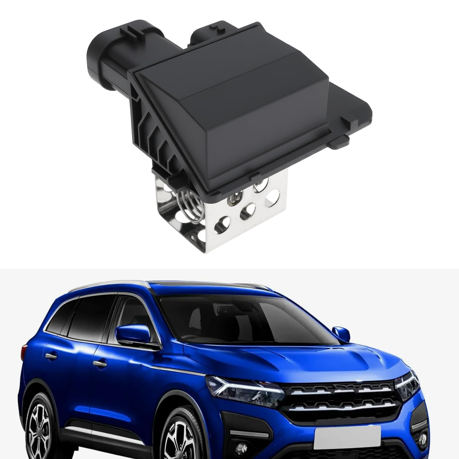 Gebläsewiderstand 6 Pol für Heizgebläse Kompatibel mit 255503792R 255509263R Kompatibel mit Dacia Dokker Duster und Kompatibel mit Renault