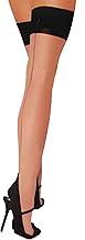 ATIXO Stockings mit Naht 11422 Haut/Schwarz OS