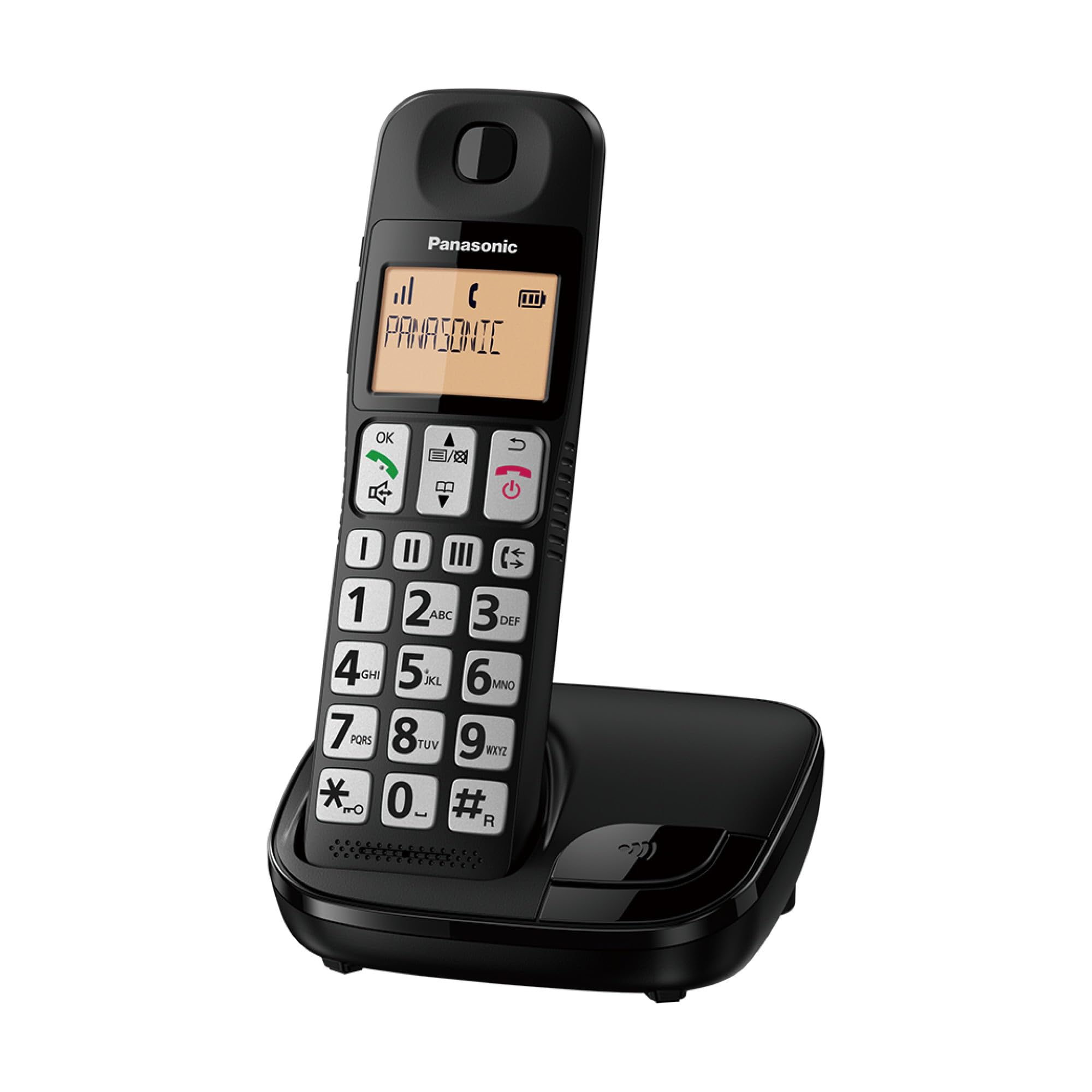 Teléfono Inalámbrico Panasonic KX-TGE310SP/ Negro
