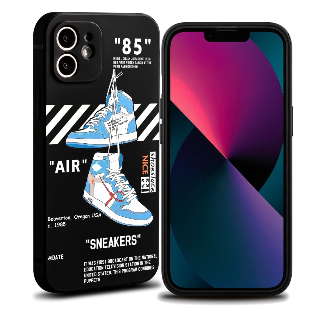 VVVLGD Cool Phone Case for iPhone 11 Case for Boys Men Aesthetic Basketball Shoes Drop-Resistant Lens Protection Sport Sneaker Street Design