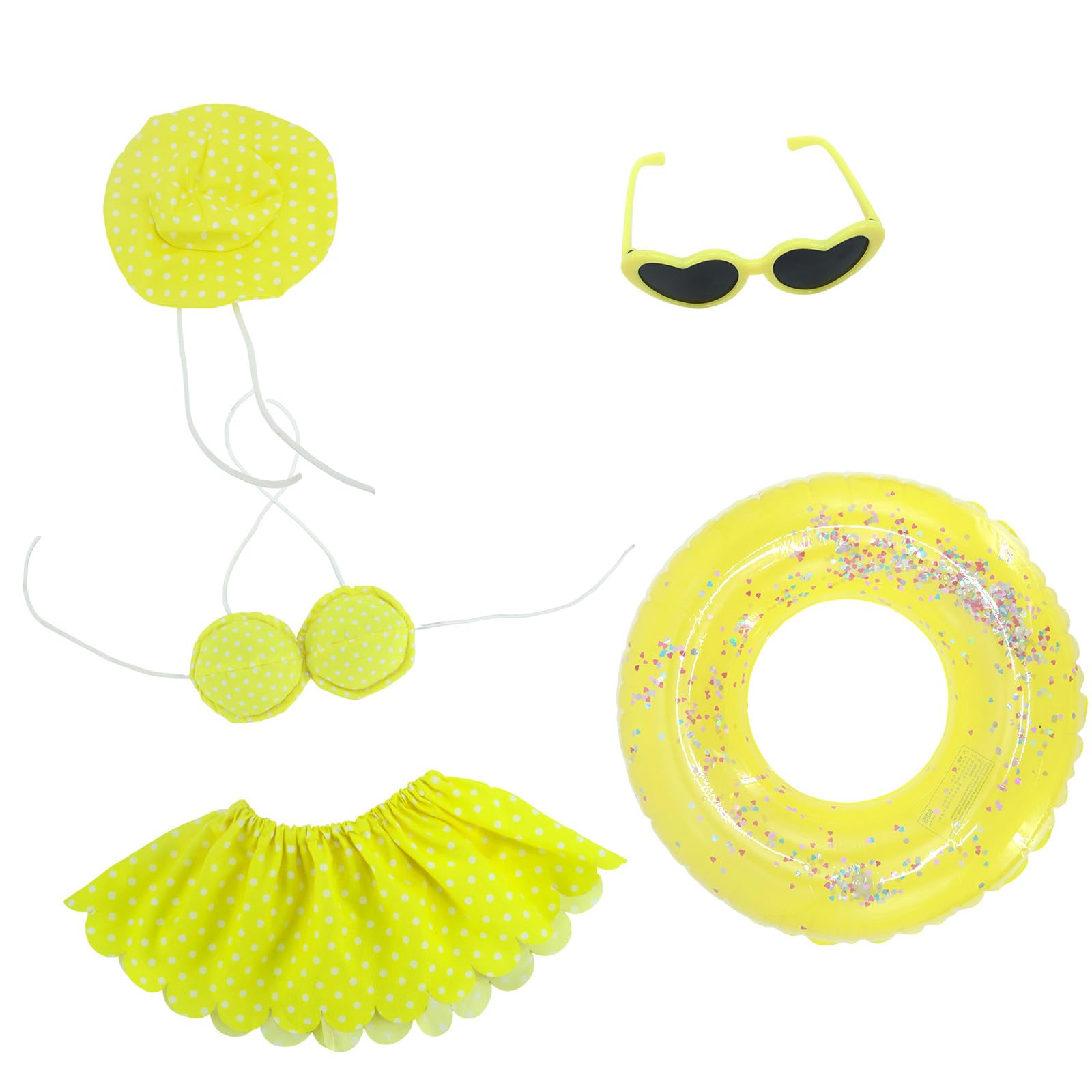 Whoasyst Colorful Geese Swimming Equipment Set Yard Accessory for Continuous Outdoor Use in Patios and Commercial Zones Fast Change Garden Geese Costumes