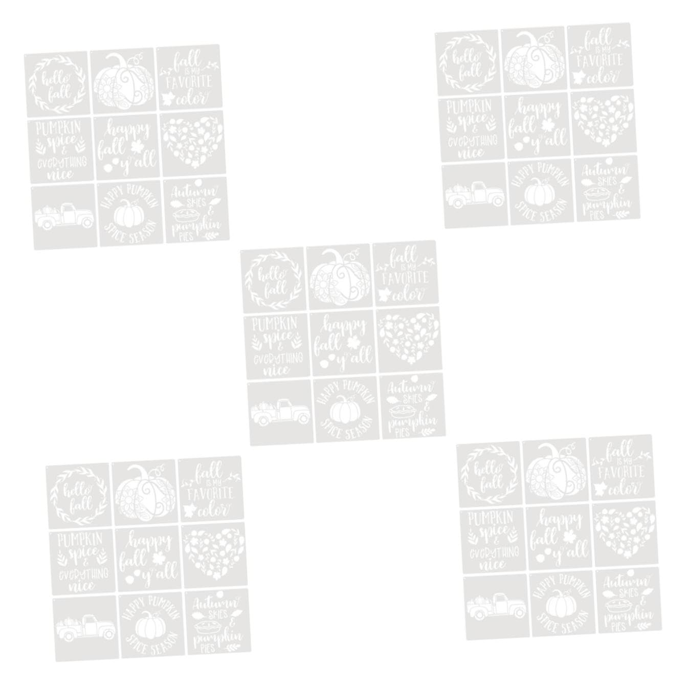 SEWACC 45hojas Plantillas Reutilizables De Spray Para Decoración De De De Plantillas De Diseño Para Manualidades y