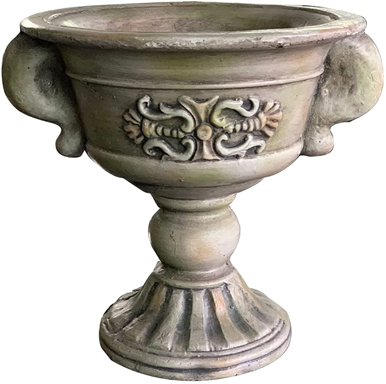Dekoracja doniczki ogrodowej, retro, na zewnątrz, balkon, mała donica ogrodowa, tlenek magnezu, wysokość 28 cm