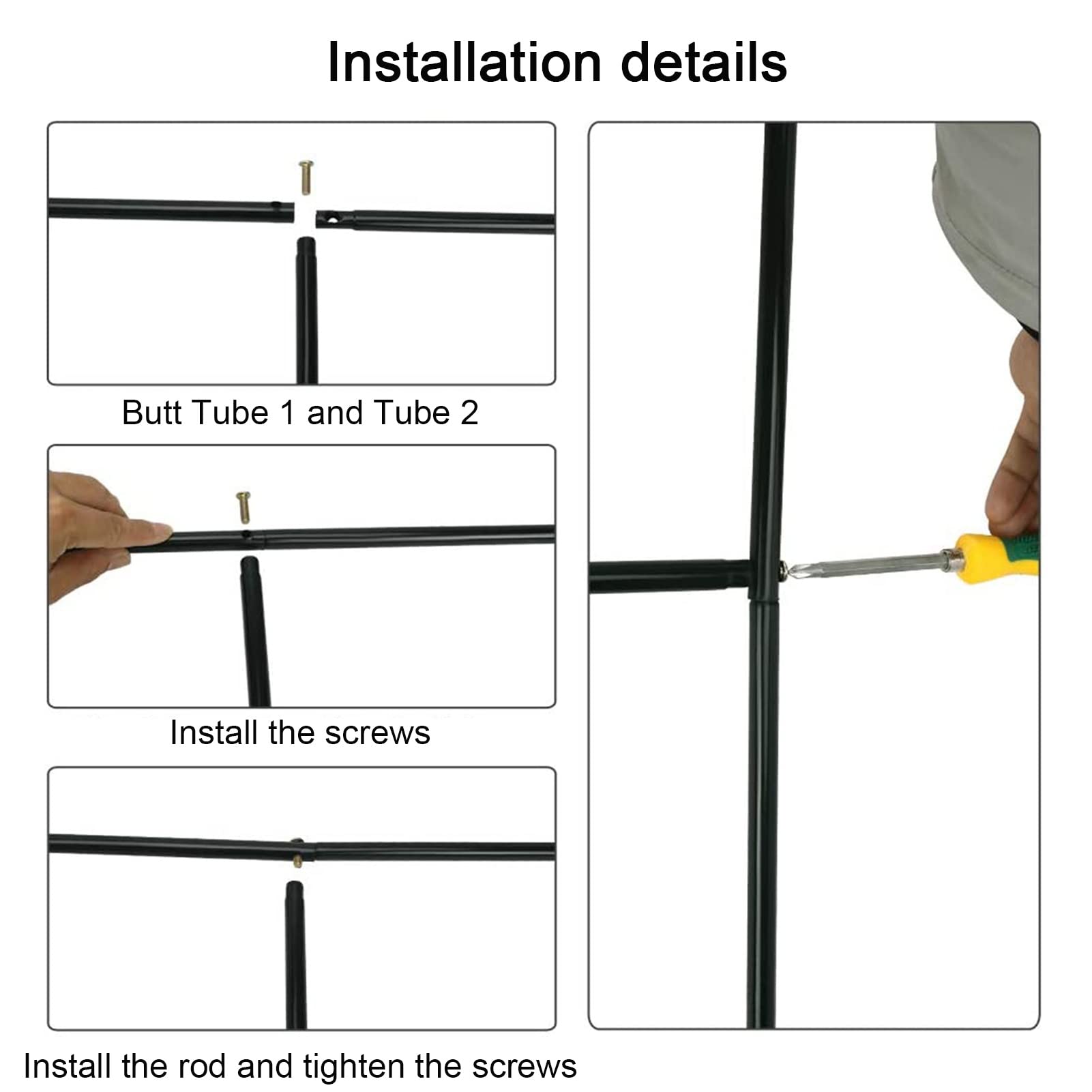SDdPulse Arco de rosas para jardín al aire libre, cenador de arco independiente, pérgola de decoración de boda, para plantas trepadoras, rosas, vides, estante de soporte, metal resistente a la