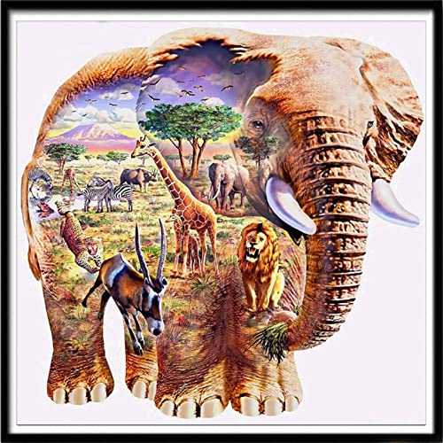 Redxing Stamped Cross Stitch Kits Embroidery Kit For Beginners Adults Full Range Of Embroidery Patterns Starter Kits Diy Printed Cross Stitch Kits Needlepoint Kits 11Ct-Elephant #TOP14