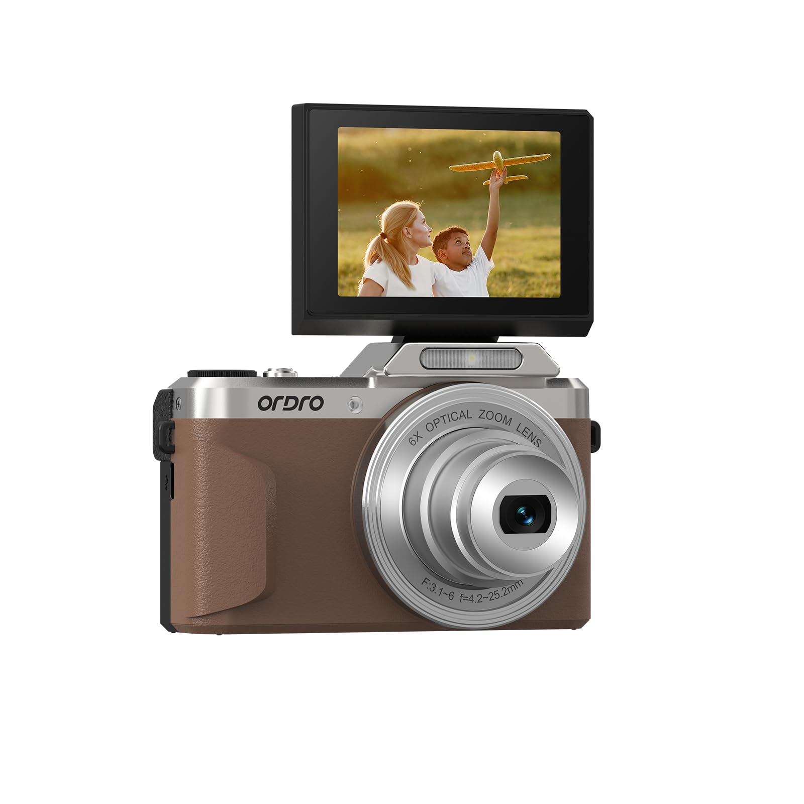 Amazon.com : Ordro D27 Digital Camera | 6X Optical Zoom | 4K 1080P