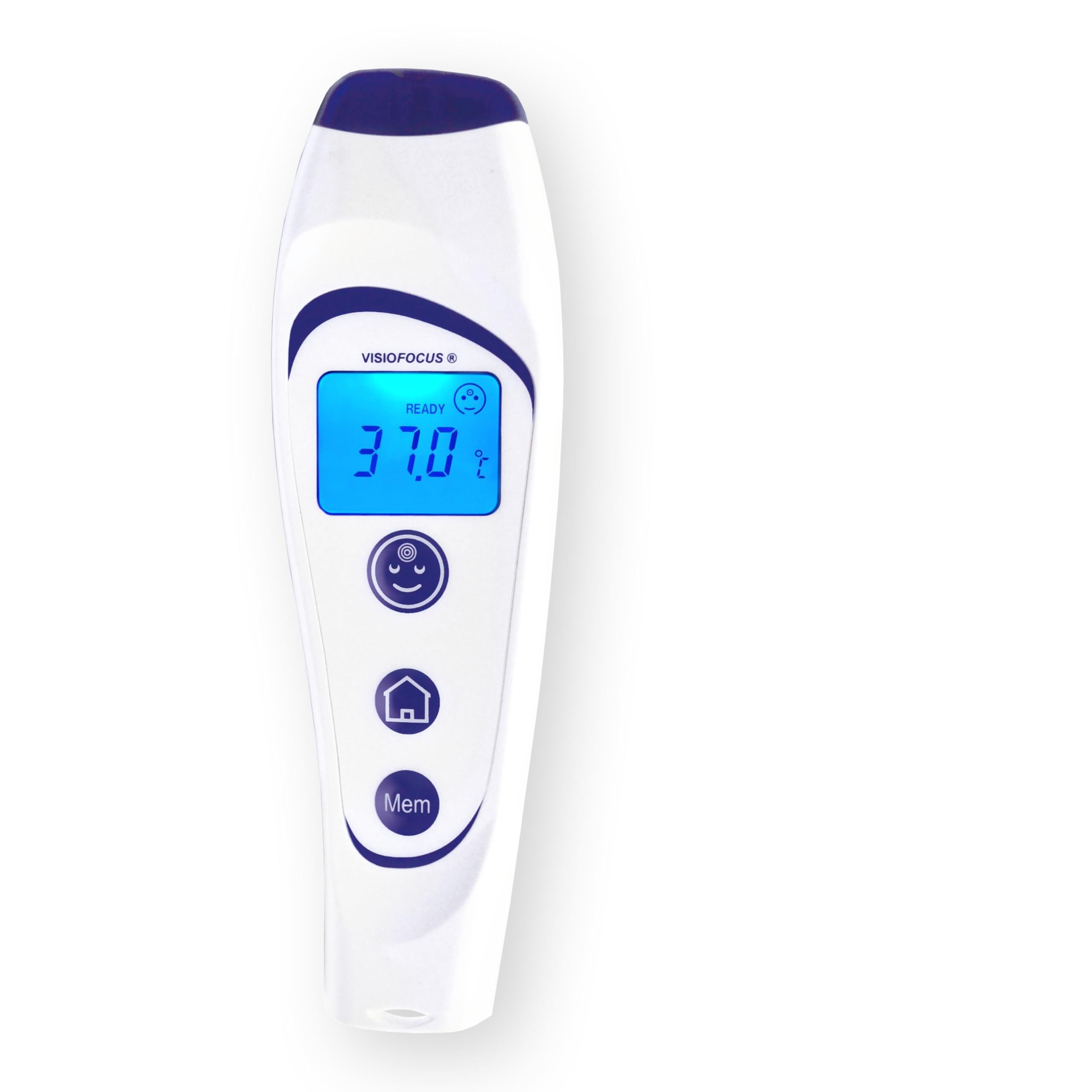 TECNIMED - VisioFocus 06400 - Medizinisches Infrarot-Thermometer zur Messung der Temperatur - Projiziert die Temperatur - Für Kinder und Erwachsene - Batterien nicht im Lieferumfang enthalten - Made
