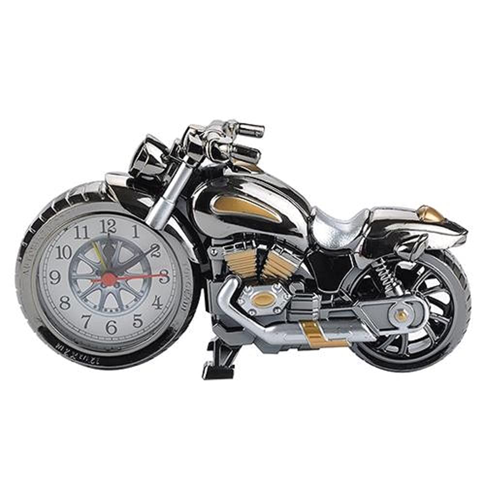 BHOOLU&GOOLU Retro Style Motorcycle Shape Alarm Clock - Creative Showpiece - Home Decorator- 1Piece/Box