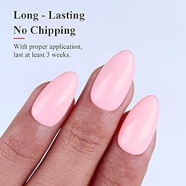 Imtiti Pastel Gel Nail Polish,0.5 Fl Oz Pastel Milky Pink Gel Polish Soak Off LED U V Nail Gel Polish Spring Summer Easter Gel Nail Polish DIY Nail Art Starter Manicure Salon Gel Nail Kit