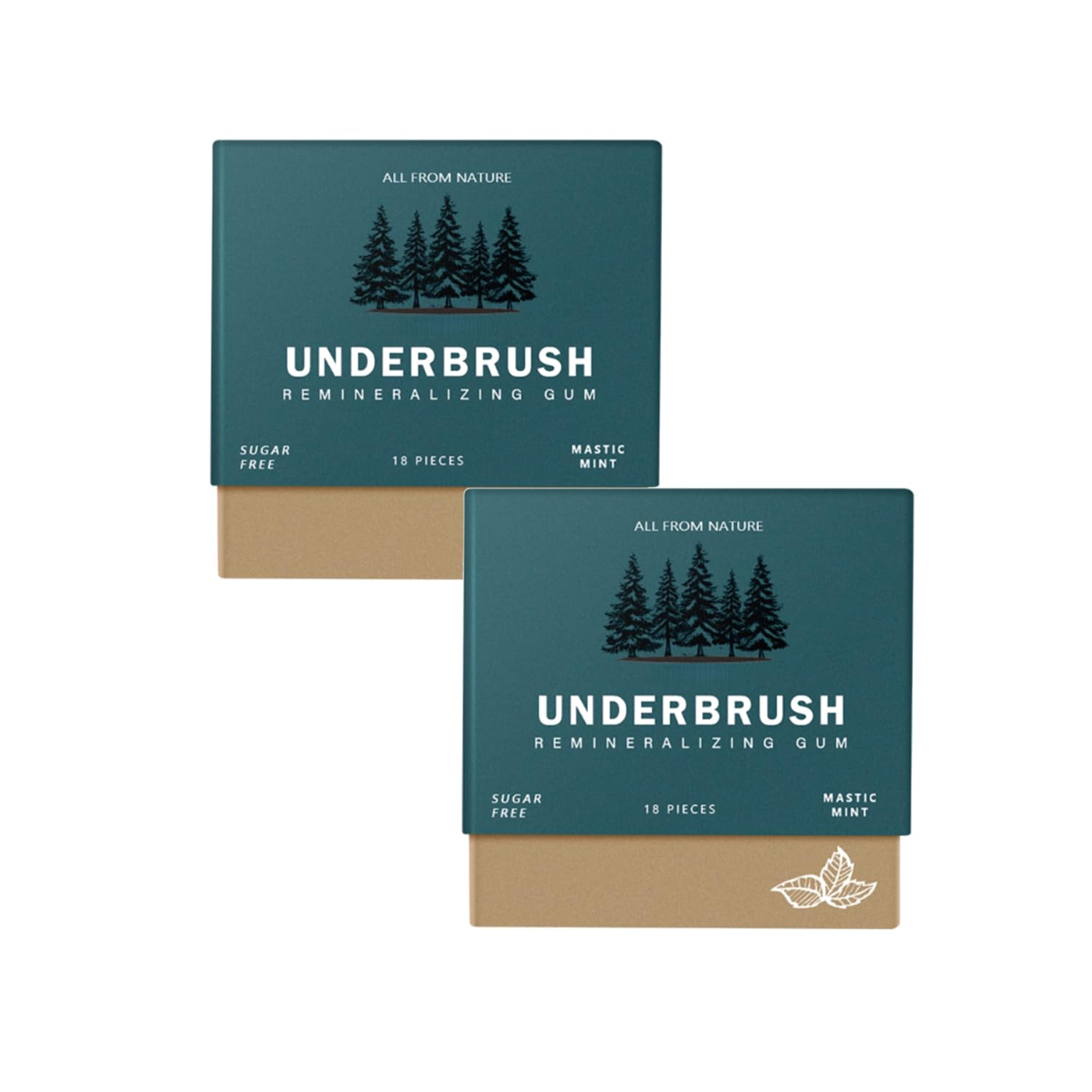Zuckerfreier Kaugummi | Vegane Xylitol Kaugummis | Daily Oral Freshness,kariespräventiv | für unterwegs | No Aspartame, Mastic Mint, Pack of 2