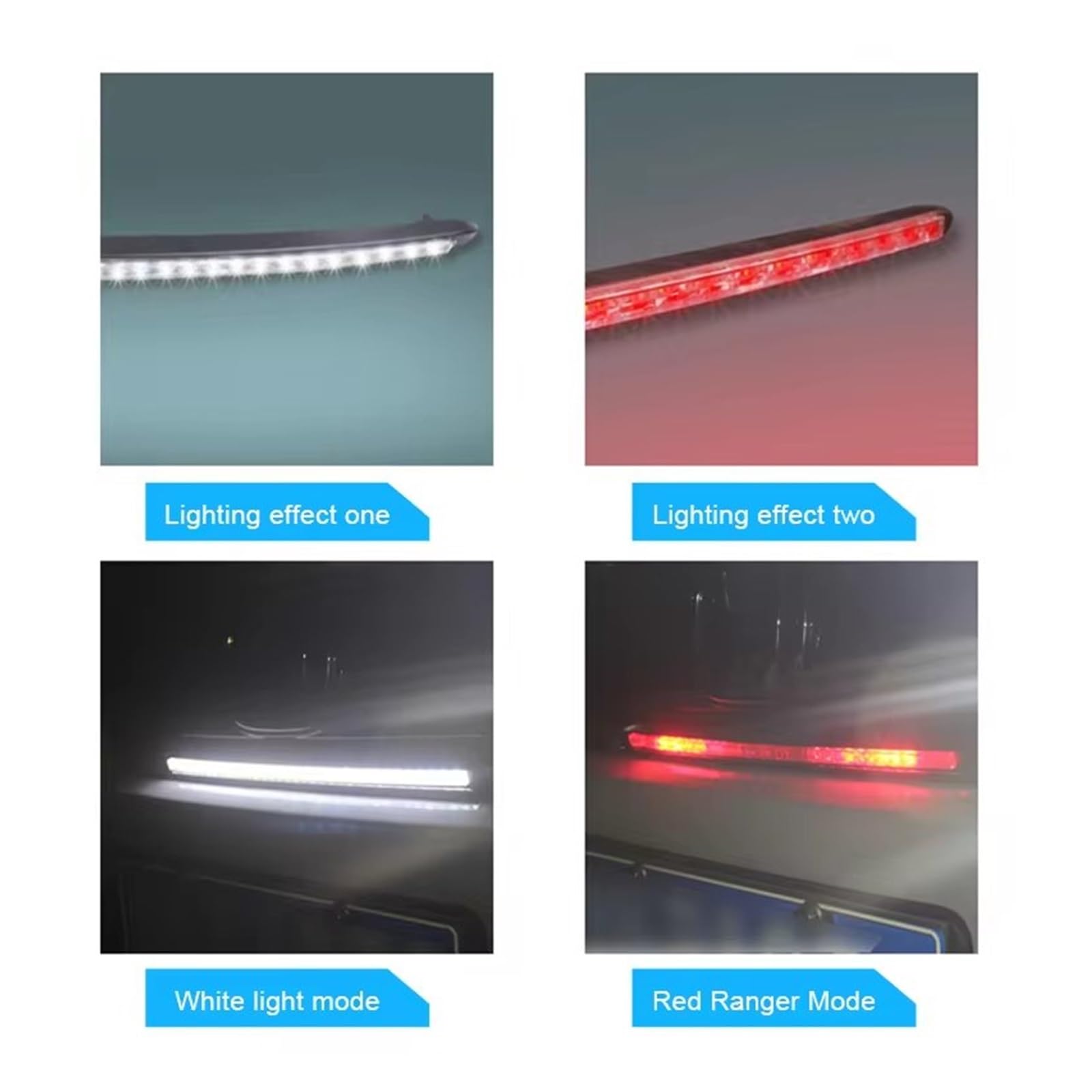 Faros Delanteros Tira Luces LED para Rejilla Delantera Coche 12V DRL Luz Circulación Diurna para Decoración Barra Lámpara LED Flexible Universal Faros Principales Coche