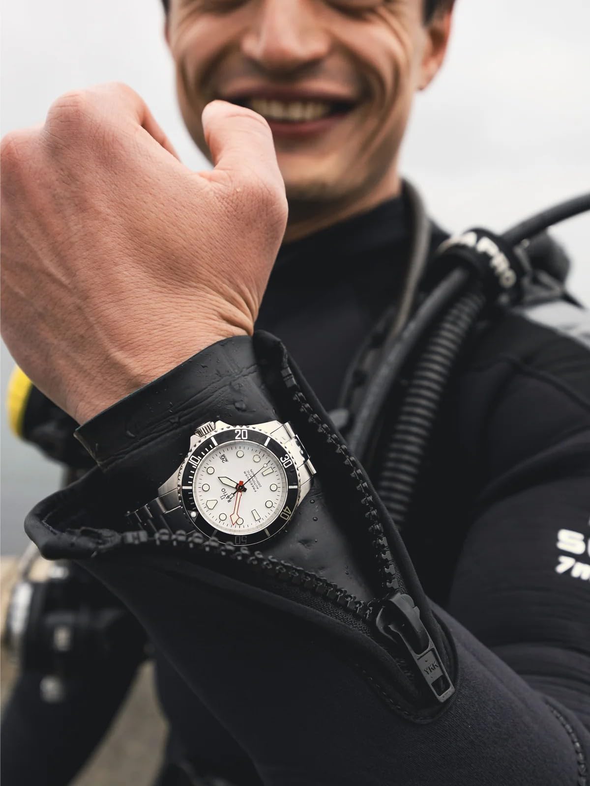 RATIO FreeDiver szafirowy kryształowy zegarek nurkowy japoński automatyczny zegarek nurkowy 200 m wodoodporny zegarek do nurkowania dla mężczyzn